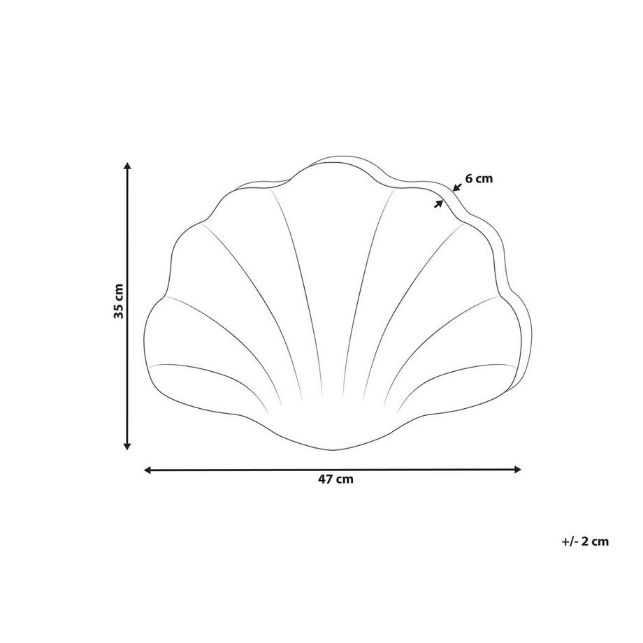 Beliani Cuscino decorativo en Velluto Moderno CONSOLIDA  