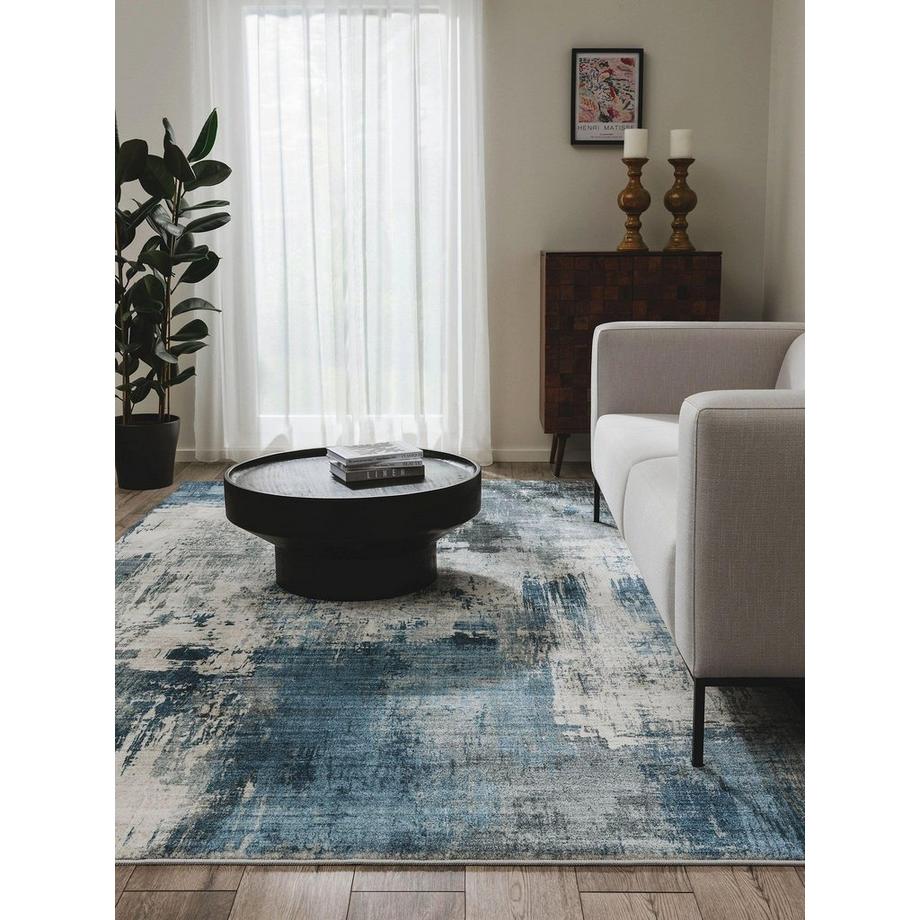 Benuta Teppich Mara Blau  