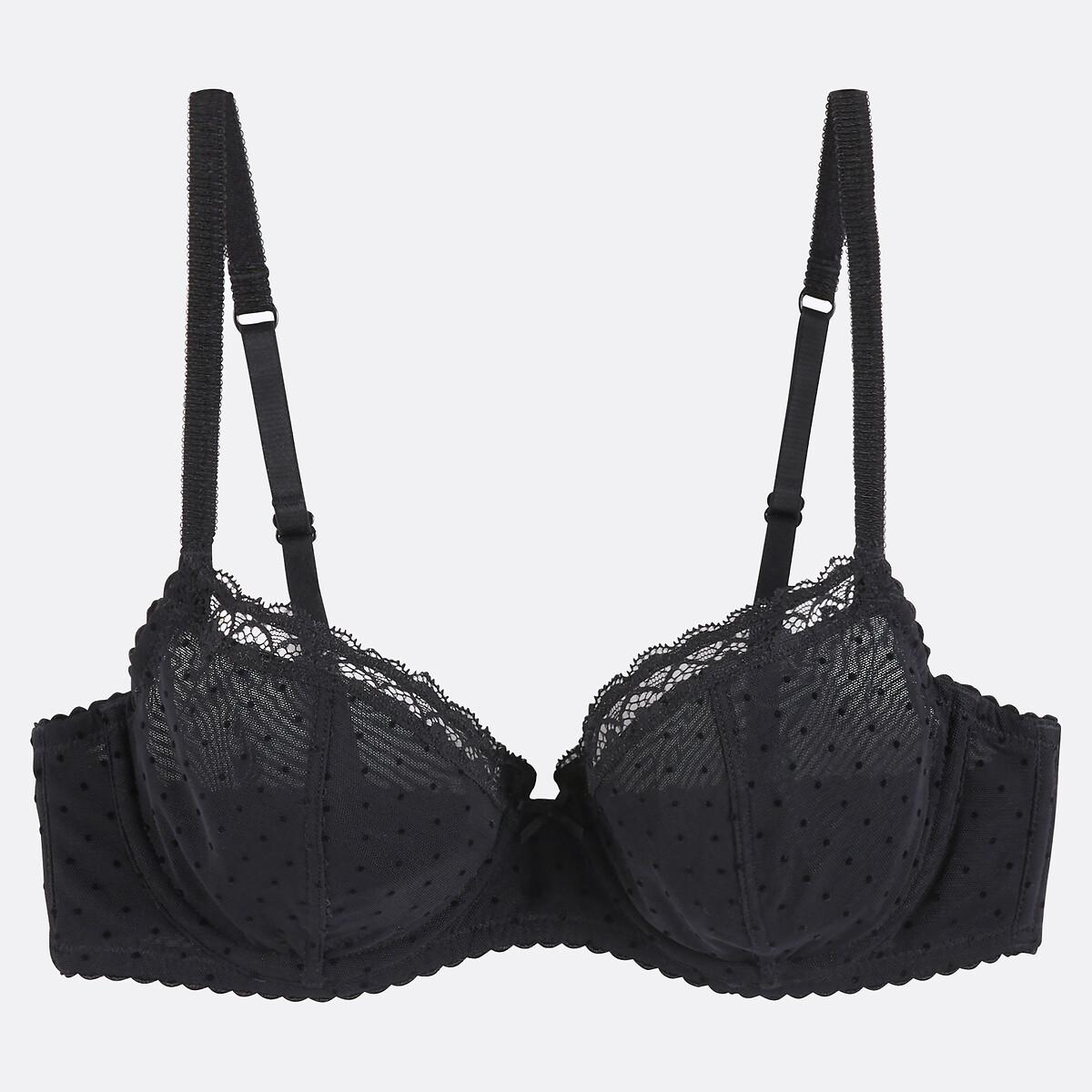 La Redoute Collections Alix Soutien-gorge emboîtant en tulle floqué  