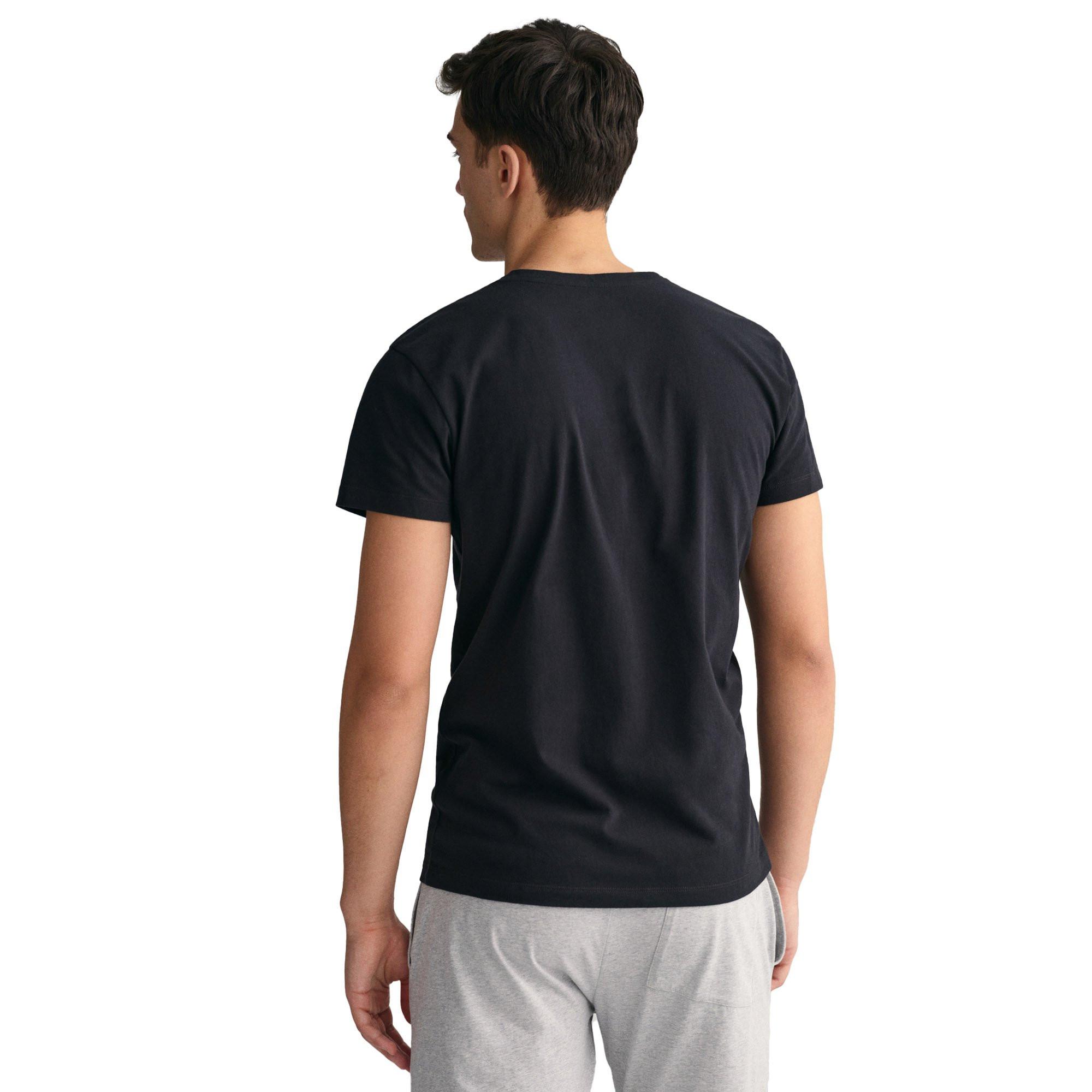 GANT T-shirt Col V Lot de 2  