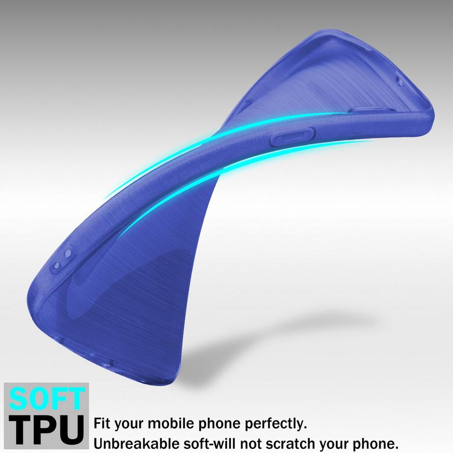 Cadorabo  Housse compatible avec Apple iPhone 7 / 7S / 8 / SE 2020 - Coque de protection en silicone TPU flexible au design brossé 