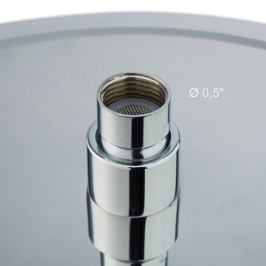 Northix Pommeau de douche rond à effet pluie  