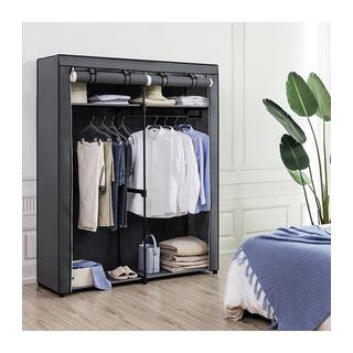 Calicosy Geräumiger Stoffschrank mit verstellbaren Regalen und Schienen  