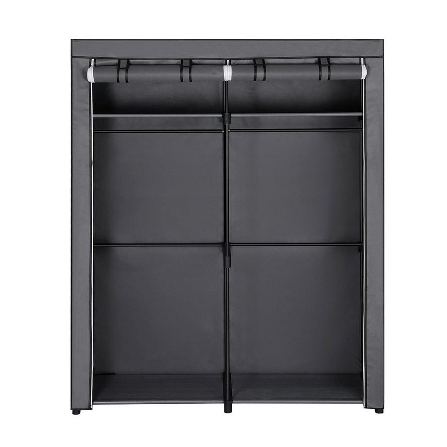 Calicosy Geräumiger Stoffschrank mit verstellbaren Regalen und Schienen  