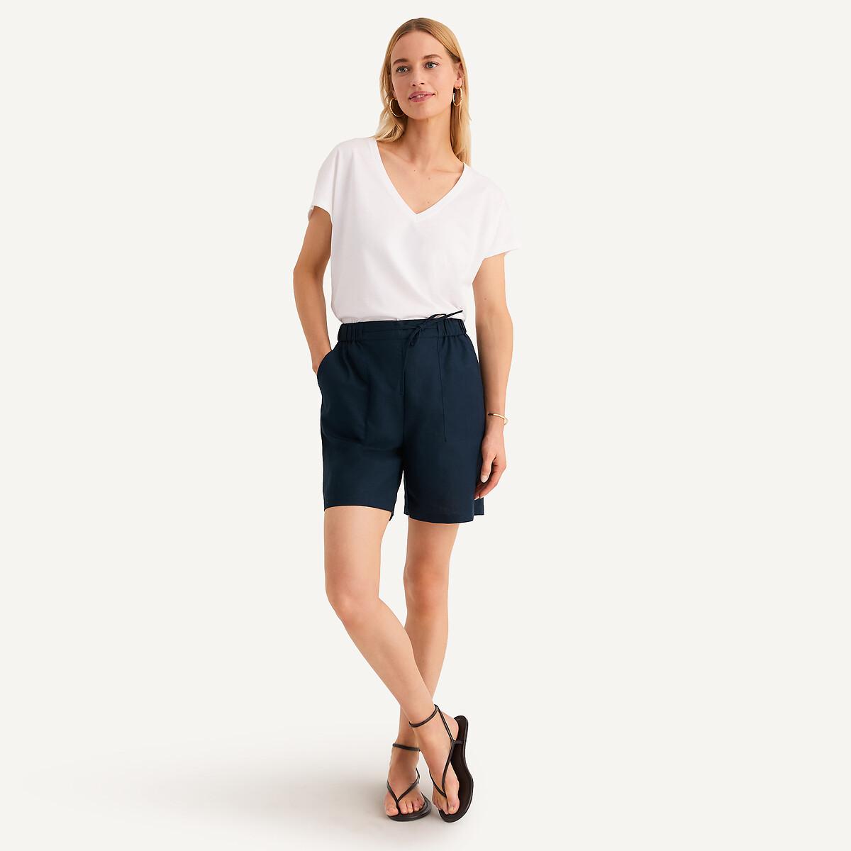 La Redoute Collections Short Lino Misto Coulisse  