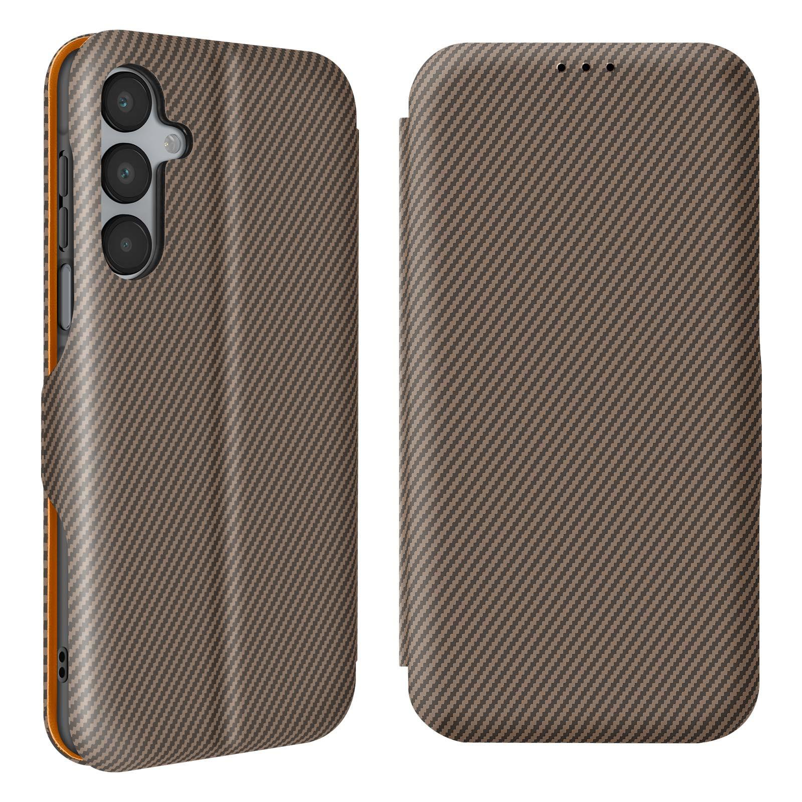 Avizar  Étui Folio Samsung A16 Carbone 