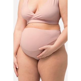 Ulla Popken  Culotte taille haute Bellieva en coton bio certifié GOTS, avec empiècement sur le ventre 