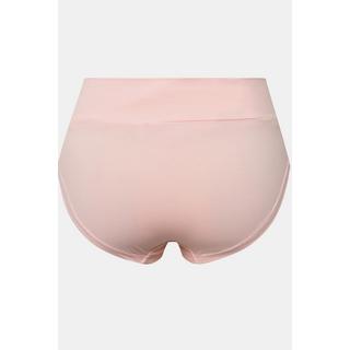 Ulla Popken  Culotte taille haute Bellieva en coton bio certifié GOTS, avec empiècement sur le ventre 