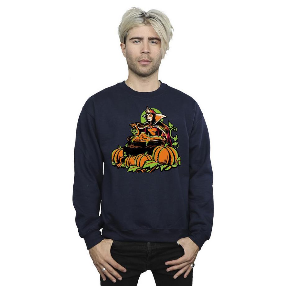 Disney Halloween Regina Cattiva Zucca Stampa Grafica Felpa  