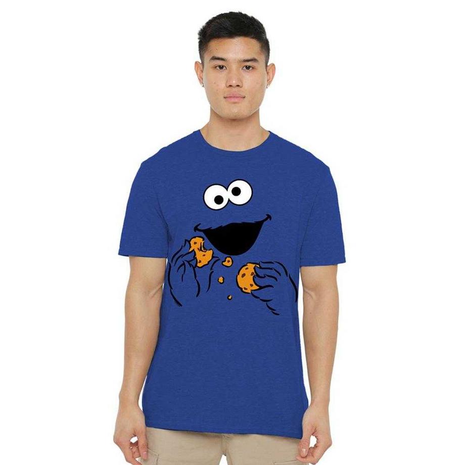 Sesame Street  Om Nom Maglietta Cookie Monster Viso 