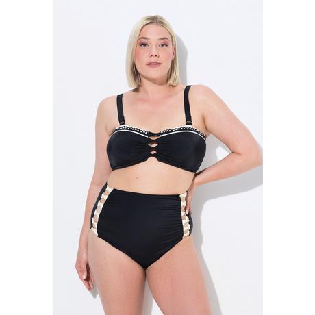 Ulla Popken Bikini Bretelles Fantaisie Bonnets Souples Bretelles Ajustables Taille Haute  