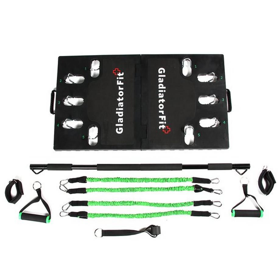 Kit musculation à l'élastique avec planche exercices poids du corps GladiatorFit