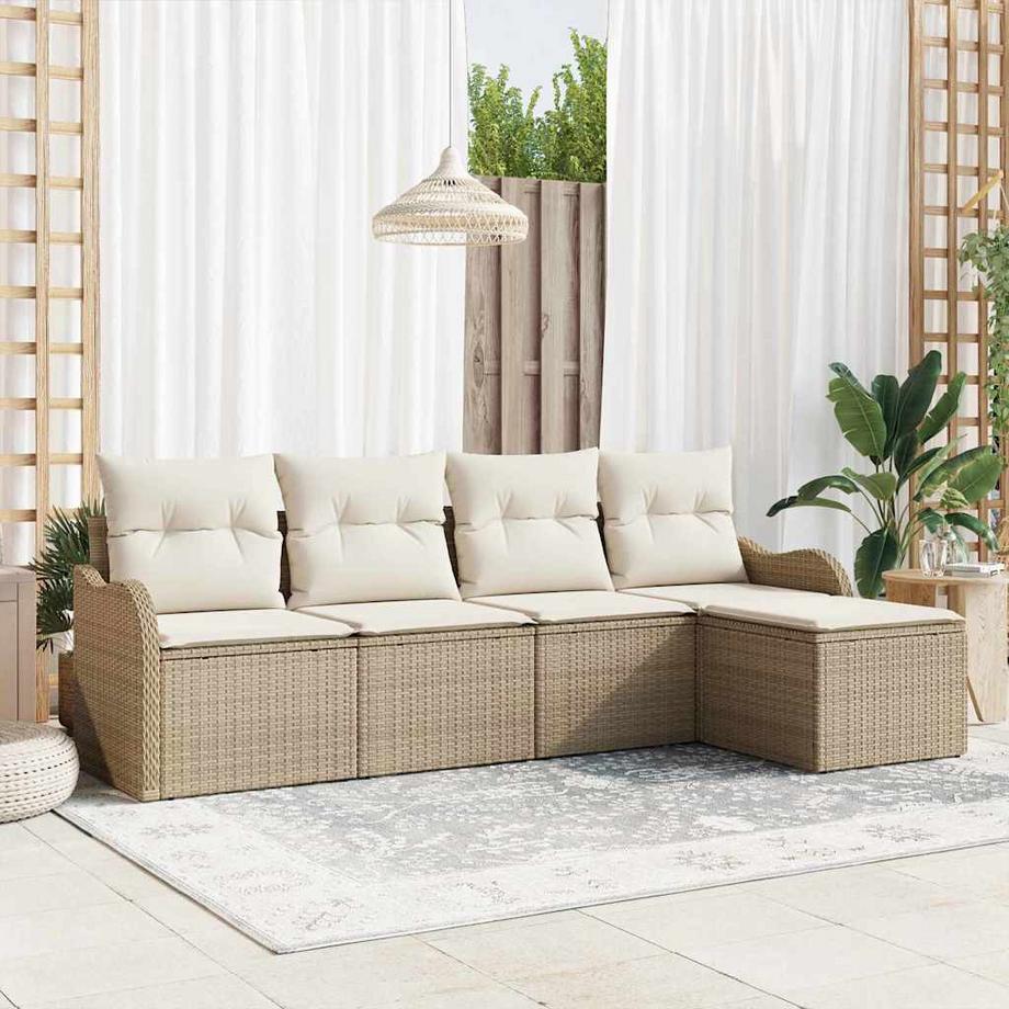 VidaXL Canapé de jardin poly rattan  