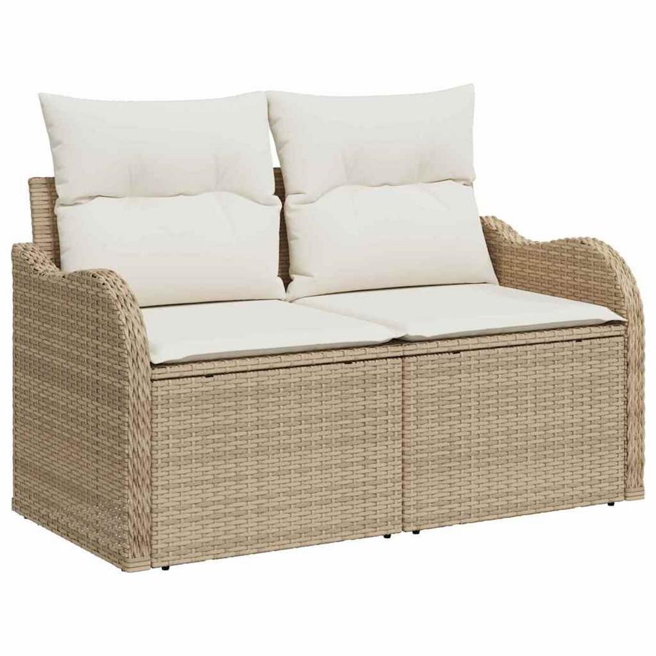 VidaXL Canapé de jardin poly rattan  