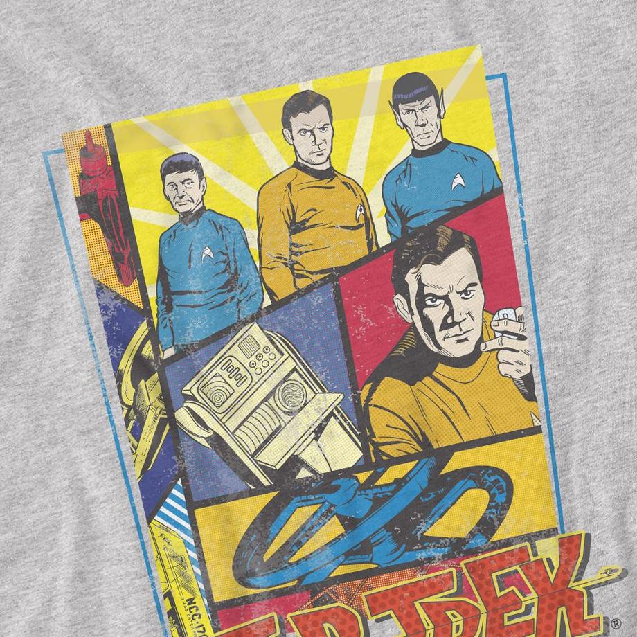 Star Trek Star Trek Bedrucktes Kurzarm T-Shirt  