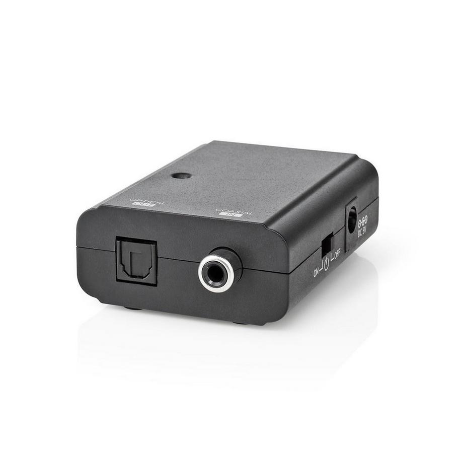 Nedis  Digital Audio Converter | One Way | Anschluss Eingang: 1x S/PDIF | Anschluss Ausgang: TosLink Female | Gebrauchsanweisung | Schwarz 
