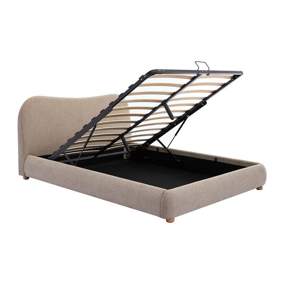 Vente-unique Letto con contenitore 2 posti VANARI  