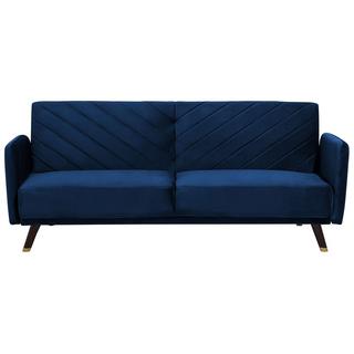 Beliani Schlafsofa aus Samtstoff Glamourös SENJA  