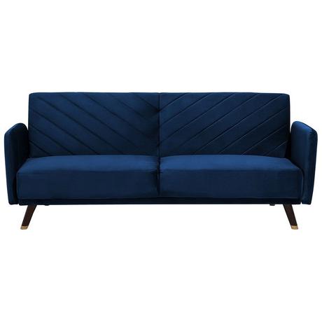 Beliani Schlafsofa aus Samtstoff Glamourös SENJA  