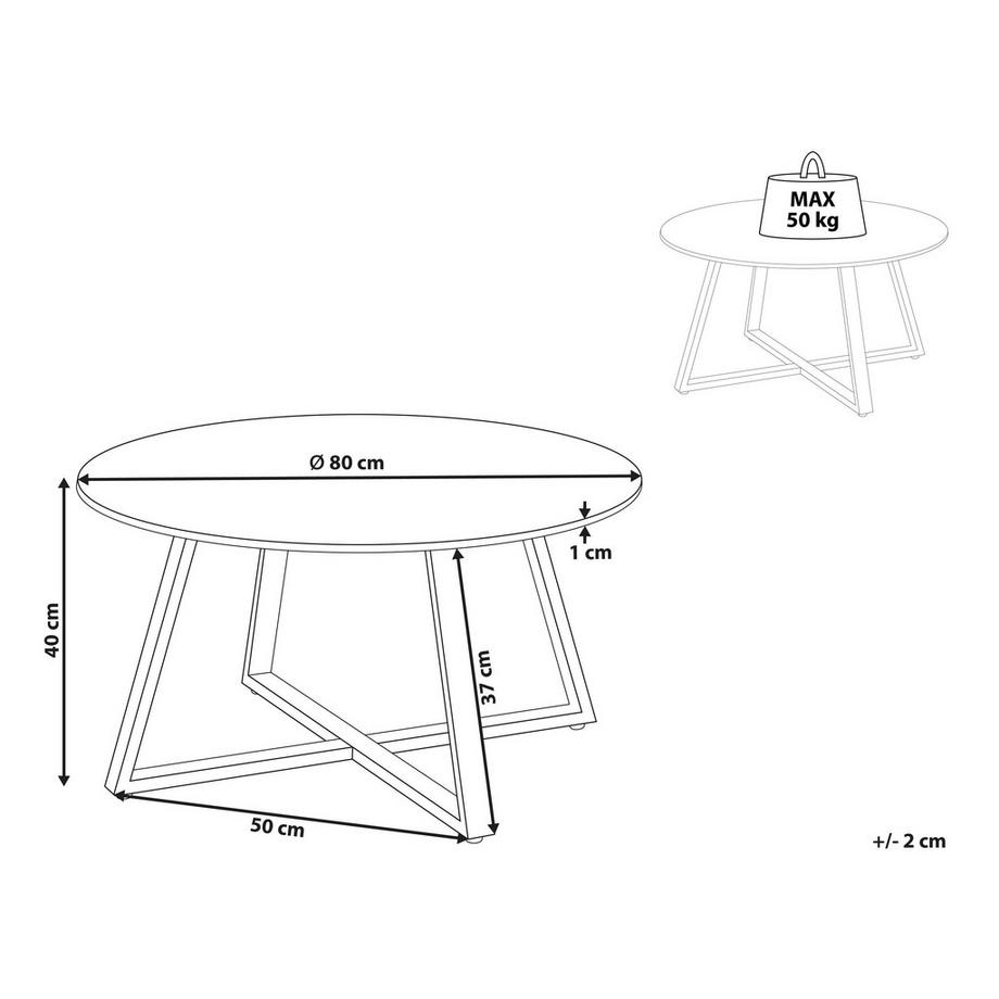 Beliani Table basse en Céramique  IVINS  