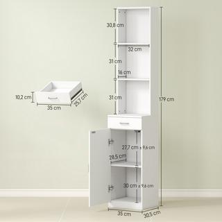 HOMCOM Armoire de toilette  