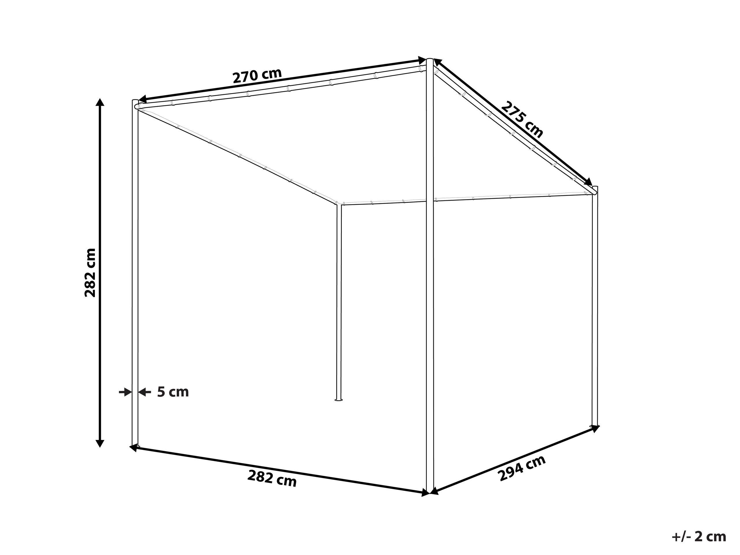 Beliani Pavillon aus Polyester Klassisch VIMINO  