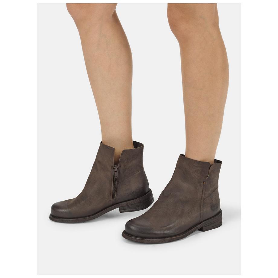 Felmini Wide Fit Stiefelette mit Seitlicher Reissverschluss  