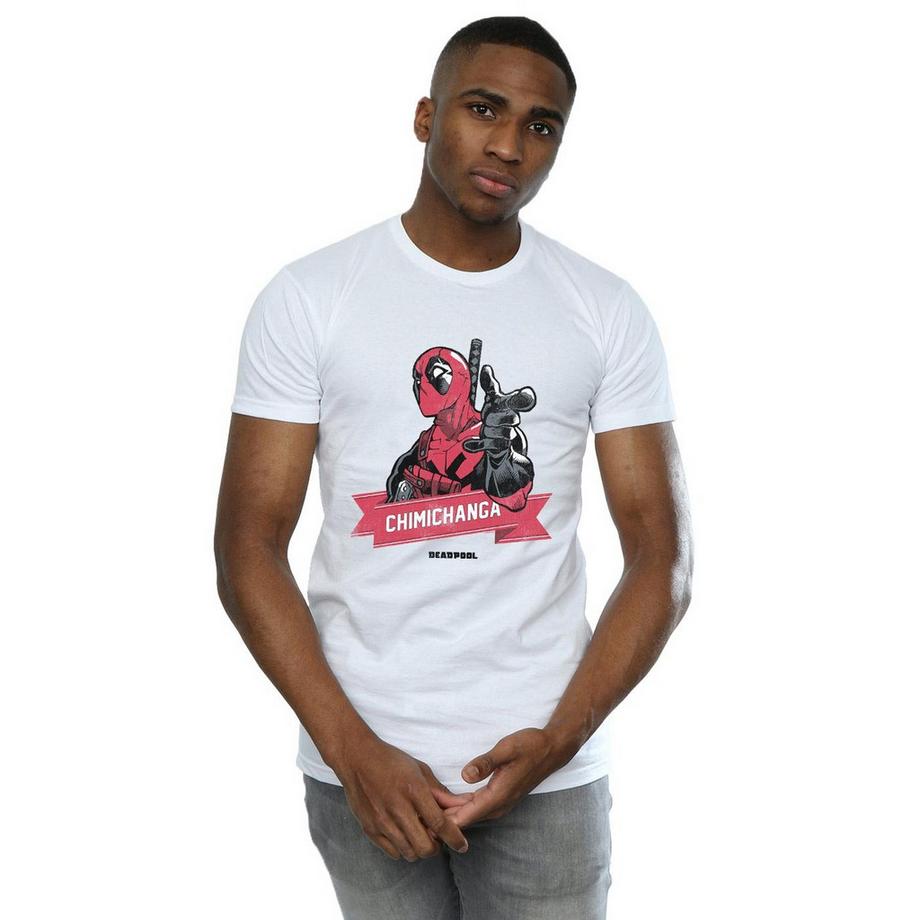 MARVEL Deadpool Chimichanga Finger T-Shirt  