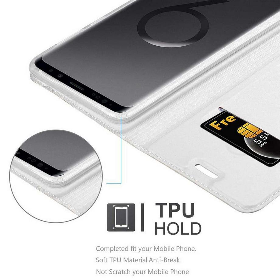 Cadorabo  Housse compatible avec Samsung Galaxy S9 PLUS - Coque de protection avec fermeture magnétique, fonction de support et compartiment pour carte 