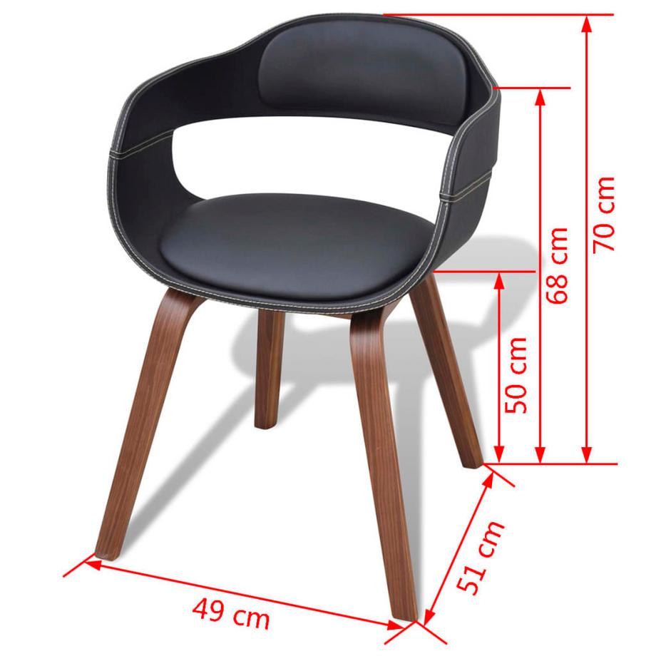 VidaXL sedia da pranzo Pelle Artificiale  