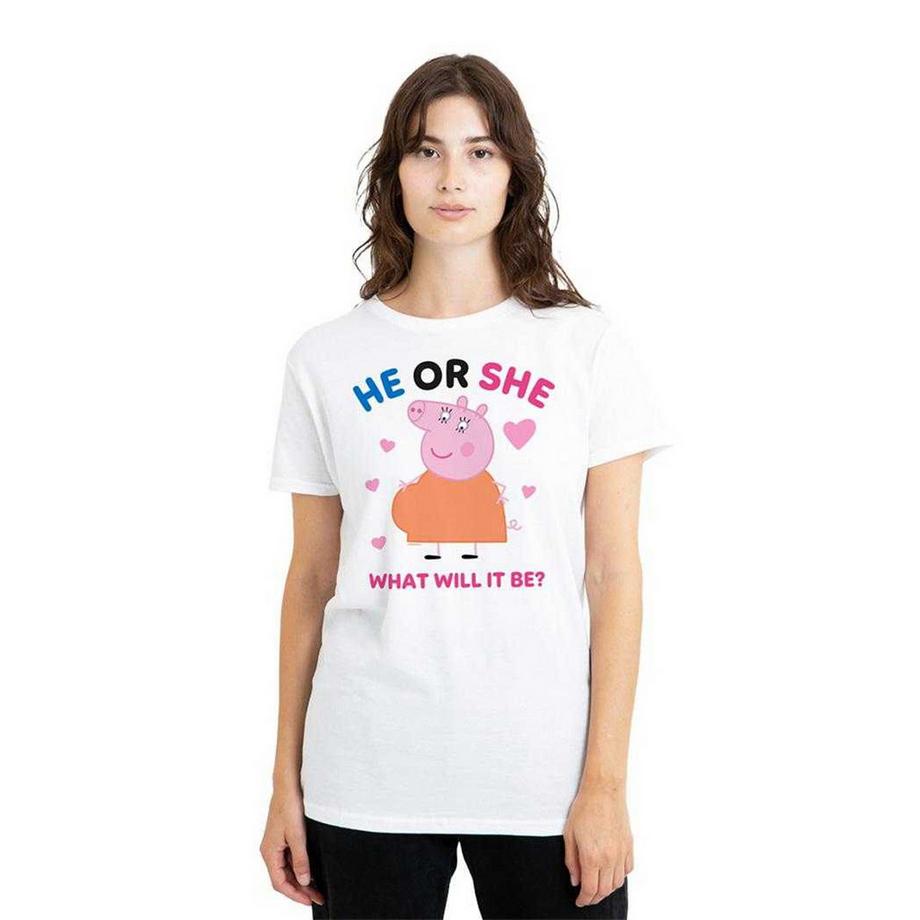 Peppa Pig T-Shirt He Or She avec Motif Maman Pig  