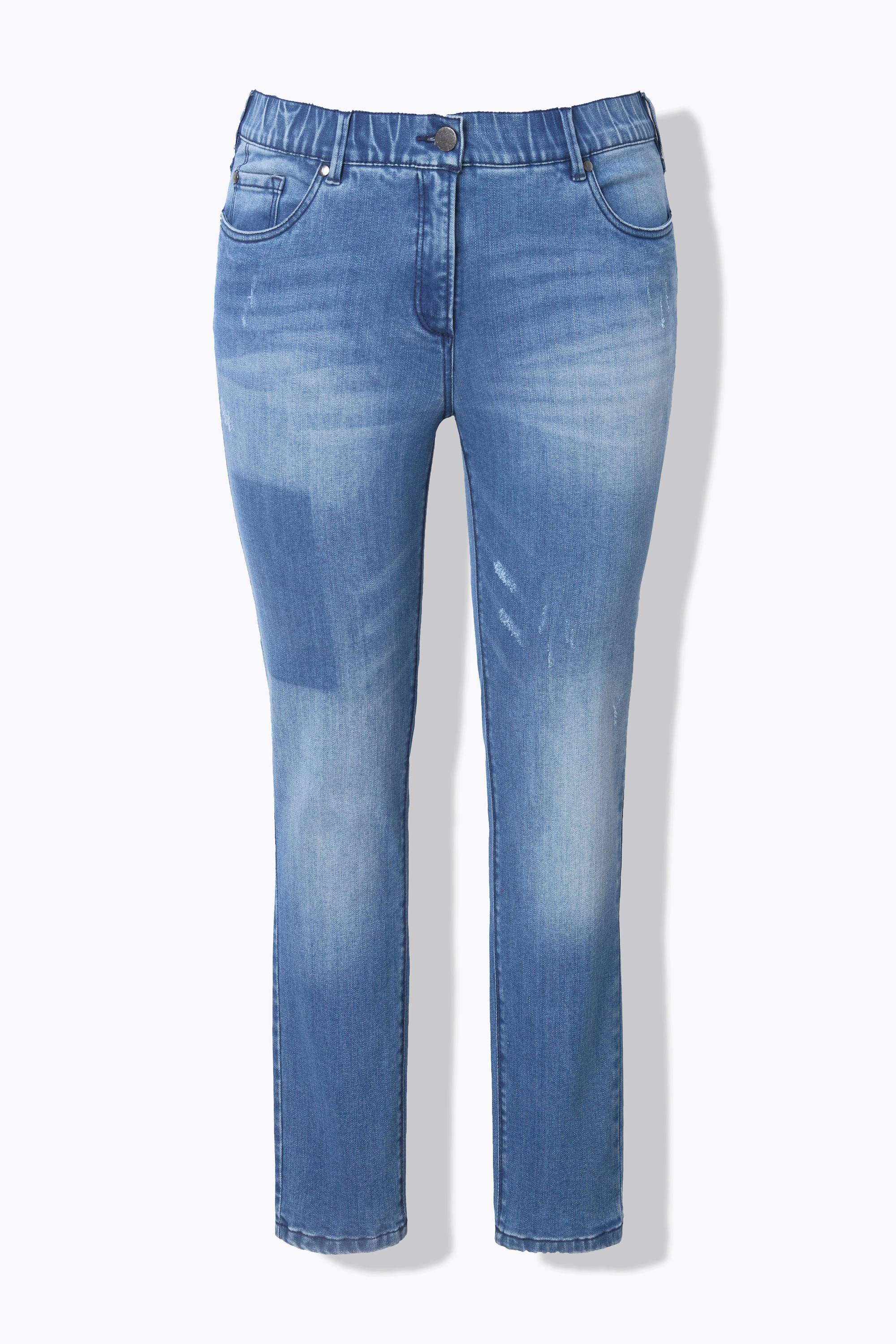 Ulla Popken  Jeans Sarah, Spray-Effekte, schmales Bein, Stretch 