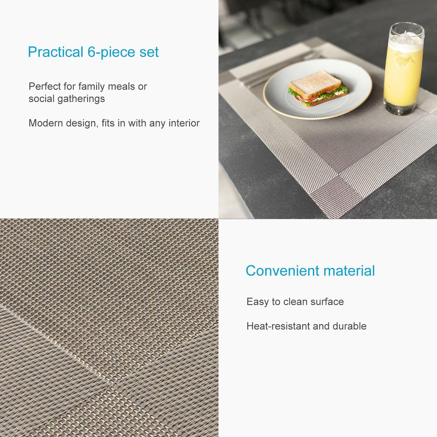 Intirilife 6x Set de table  