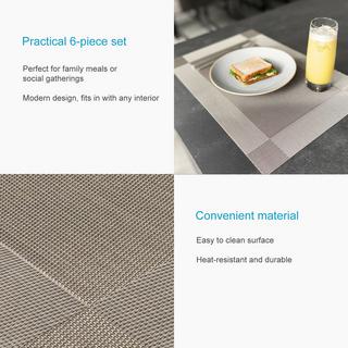Intirilife 6x Set de table  