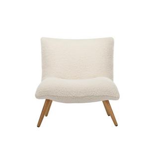 Vente-unique Sessel PEPITA Baumwollfleece LammfellImitat  