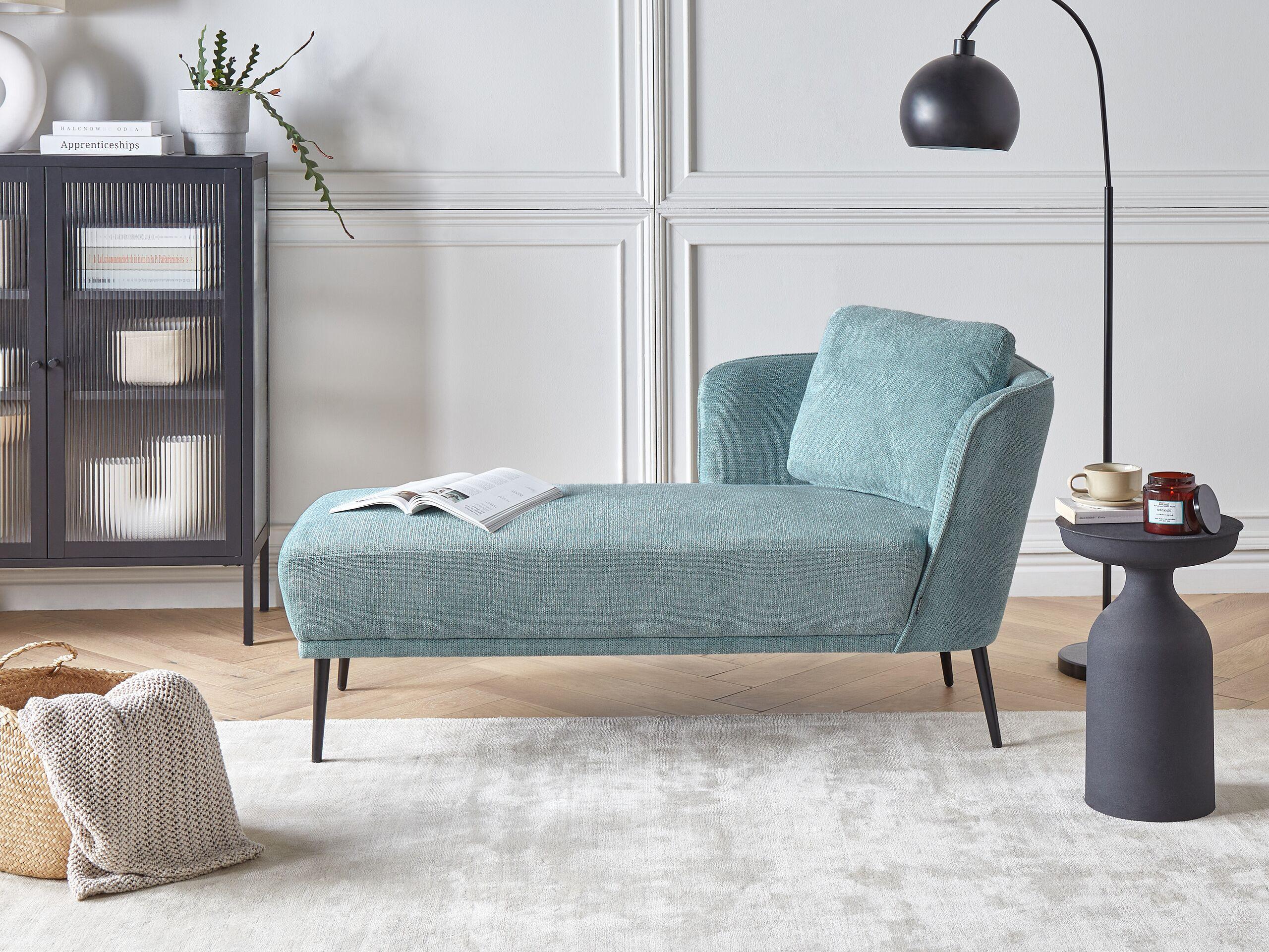 Beliani Chaise longue en Polyester Rétro ARTHEZE  