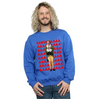 Elf  Buddy Santa Scream Sweatshirt 