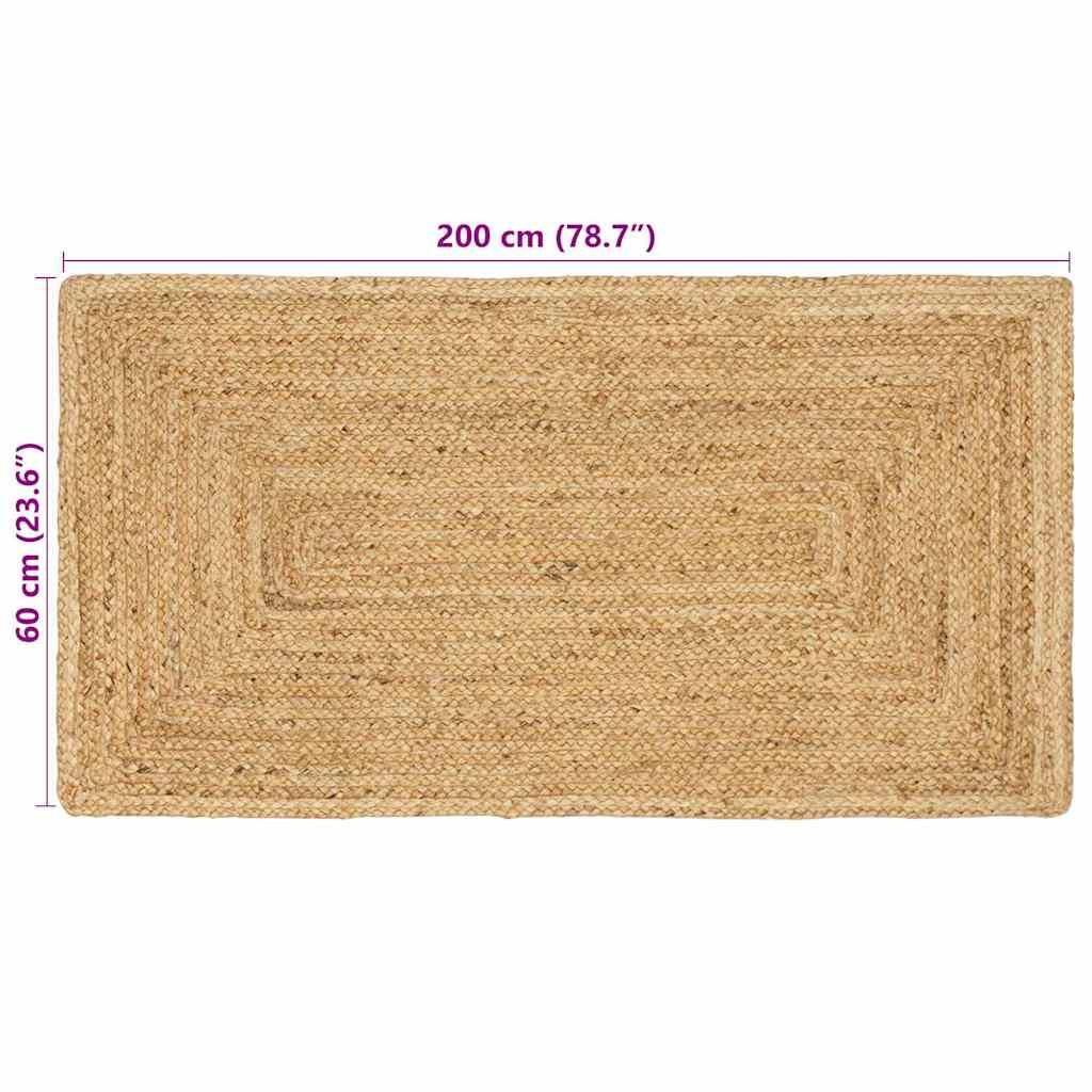 VidaXL  Teppich für das wohnzimmer jute 