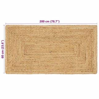 VidaXL  Teppich für das wohnzimmer jute 