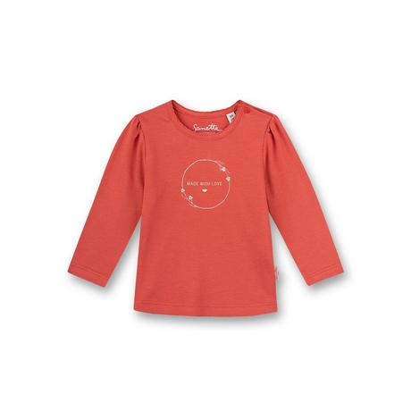 Sanetta Fiftyseven  Baby Mädchen-Shirt langarm Family Stork Rot 