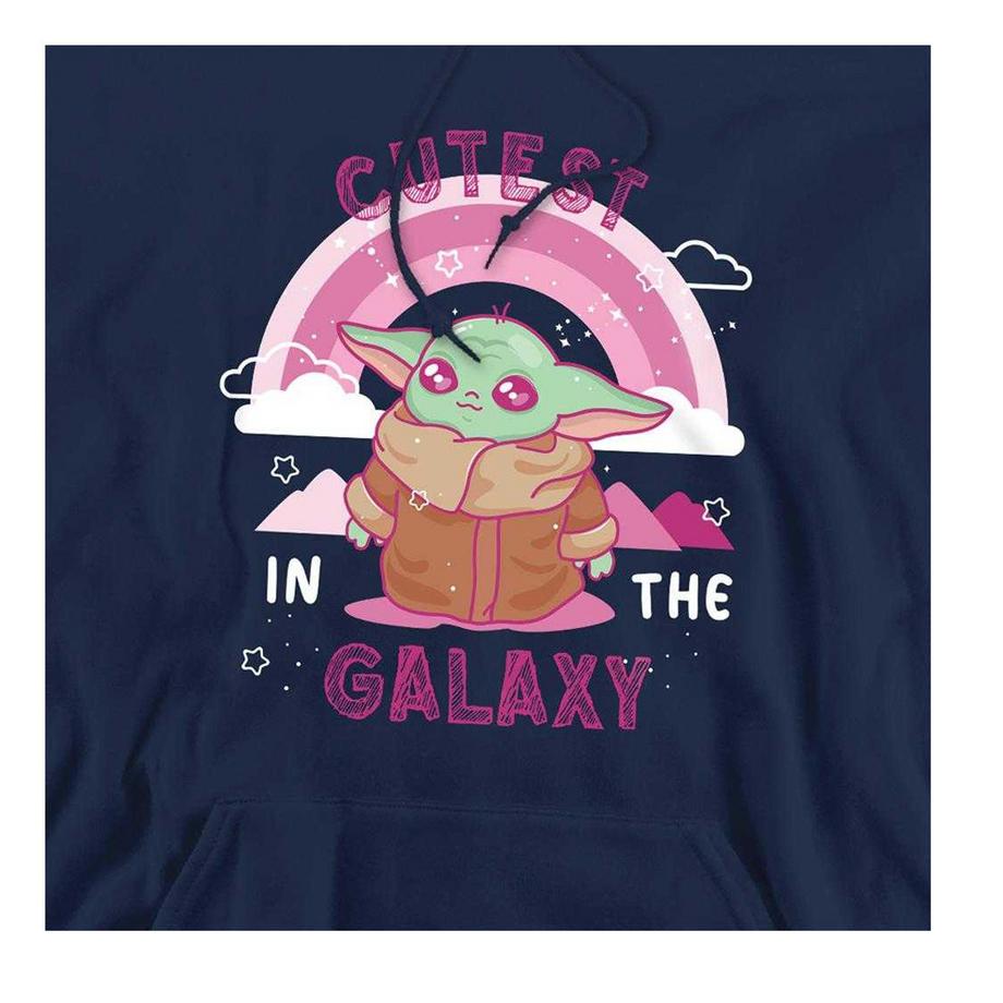 STAR WARS Cutest In The Galaxy Felpa Con Cappuccio Manica Lunga  