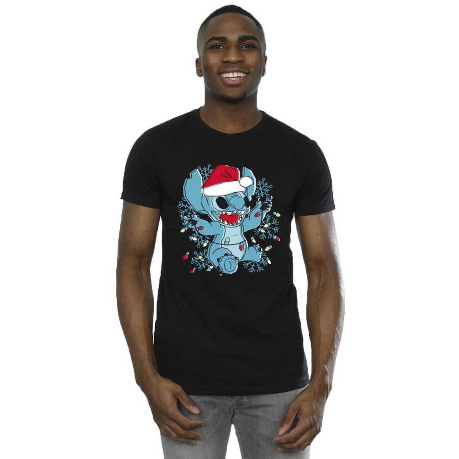 Disney Stitch Christmas Lights T-Shirt  