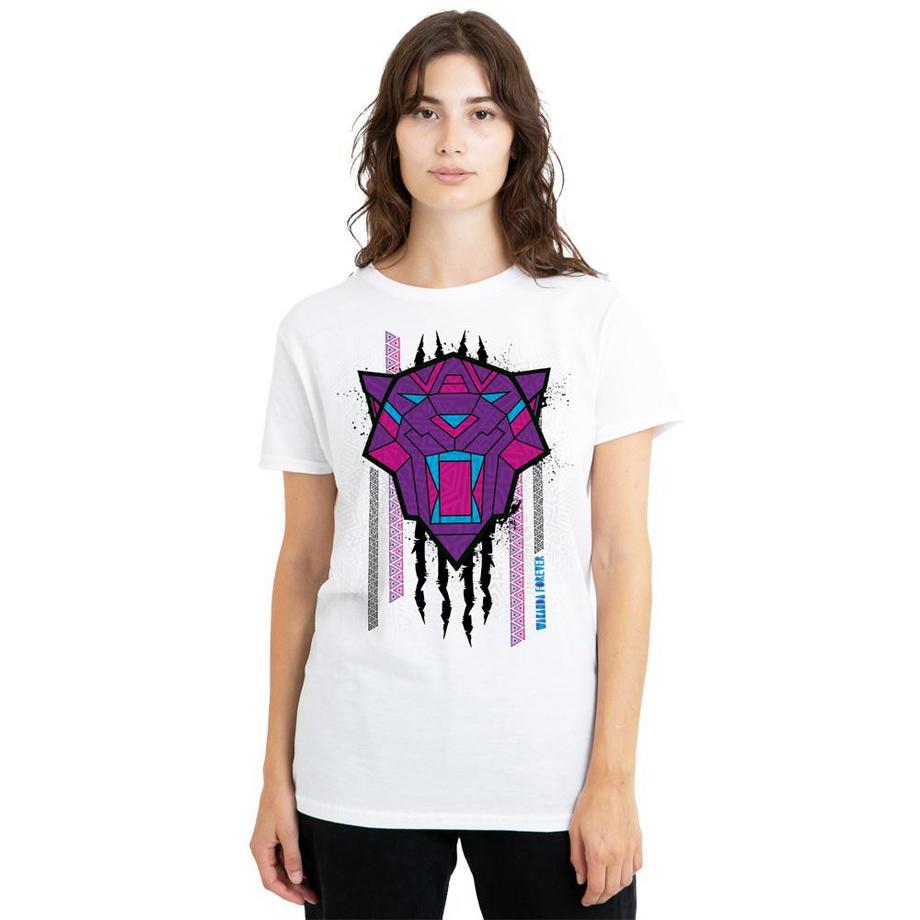 Black Panther  T-ShirtMotiftyle Tête Et Entaille 