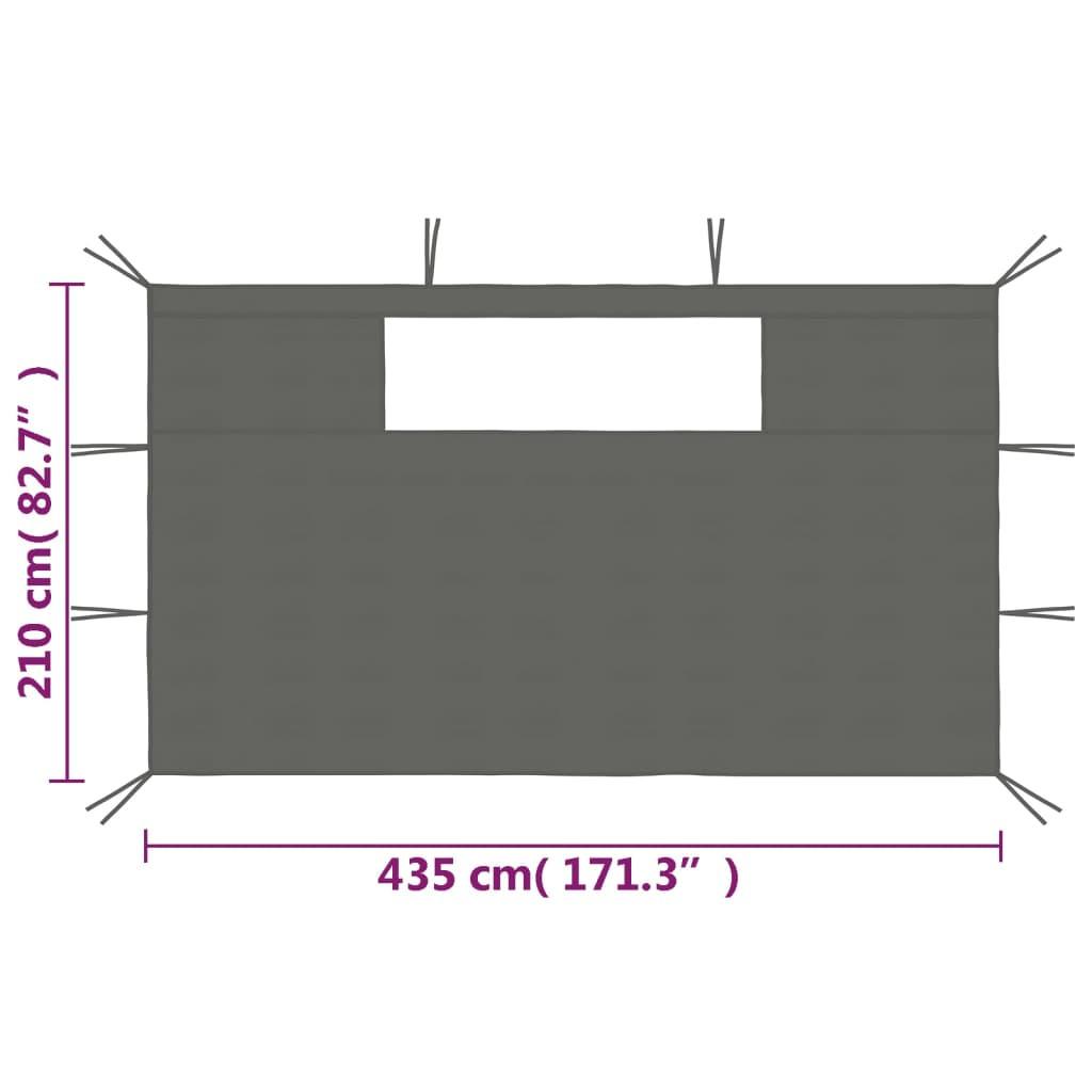 VidaXL Paroi latérale de belvédère tissu  