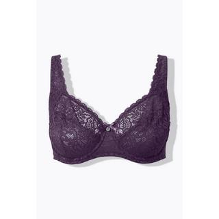 Ulla Popken Reggiseno con ferretto pizzo floreale pizzo intero coppa C-E  