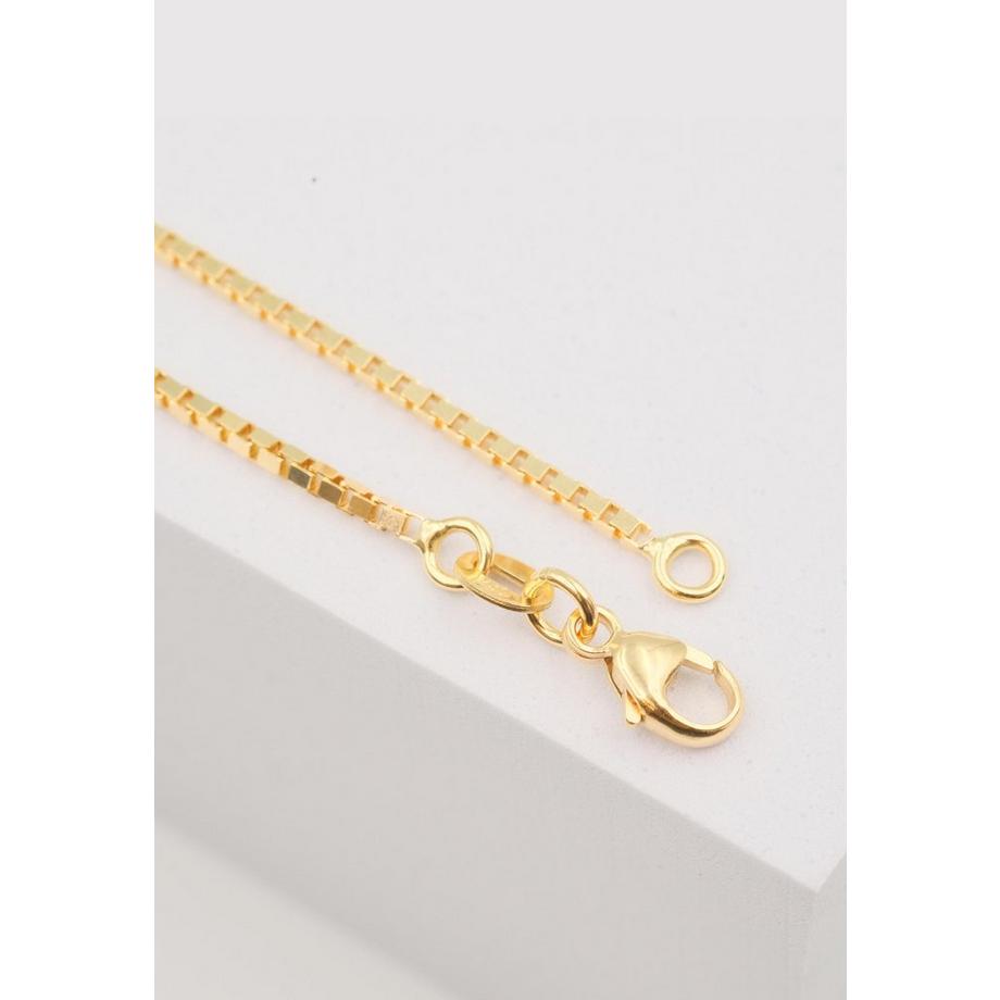 MUAU Schmuck  Collier Venezianer Gelbgold 375, 1.4mm, 55cm 