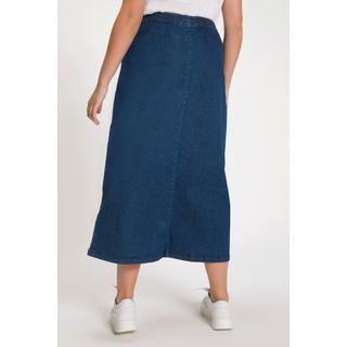 Ulla Popken Ausgestellter Jeansrock Elastikbund  