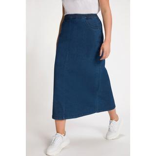 Ulla Popken Ausgestellter Jeansrock Elastikbund  
