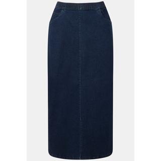 Ulla Popken Ausgestellter Jeansrock Elastikbund  