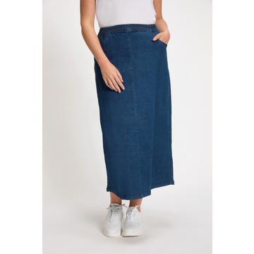 Gonna di jeans dal taglio svasato con cintura elastica